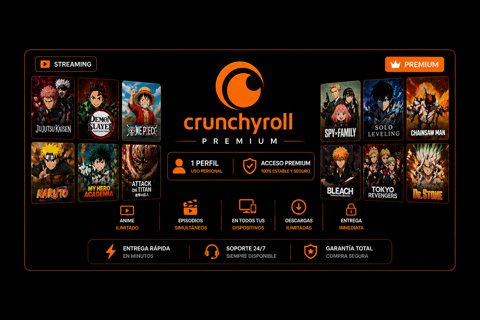 Crunchyroll - 1 Perfil