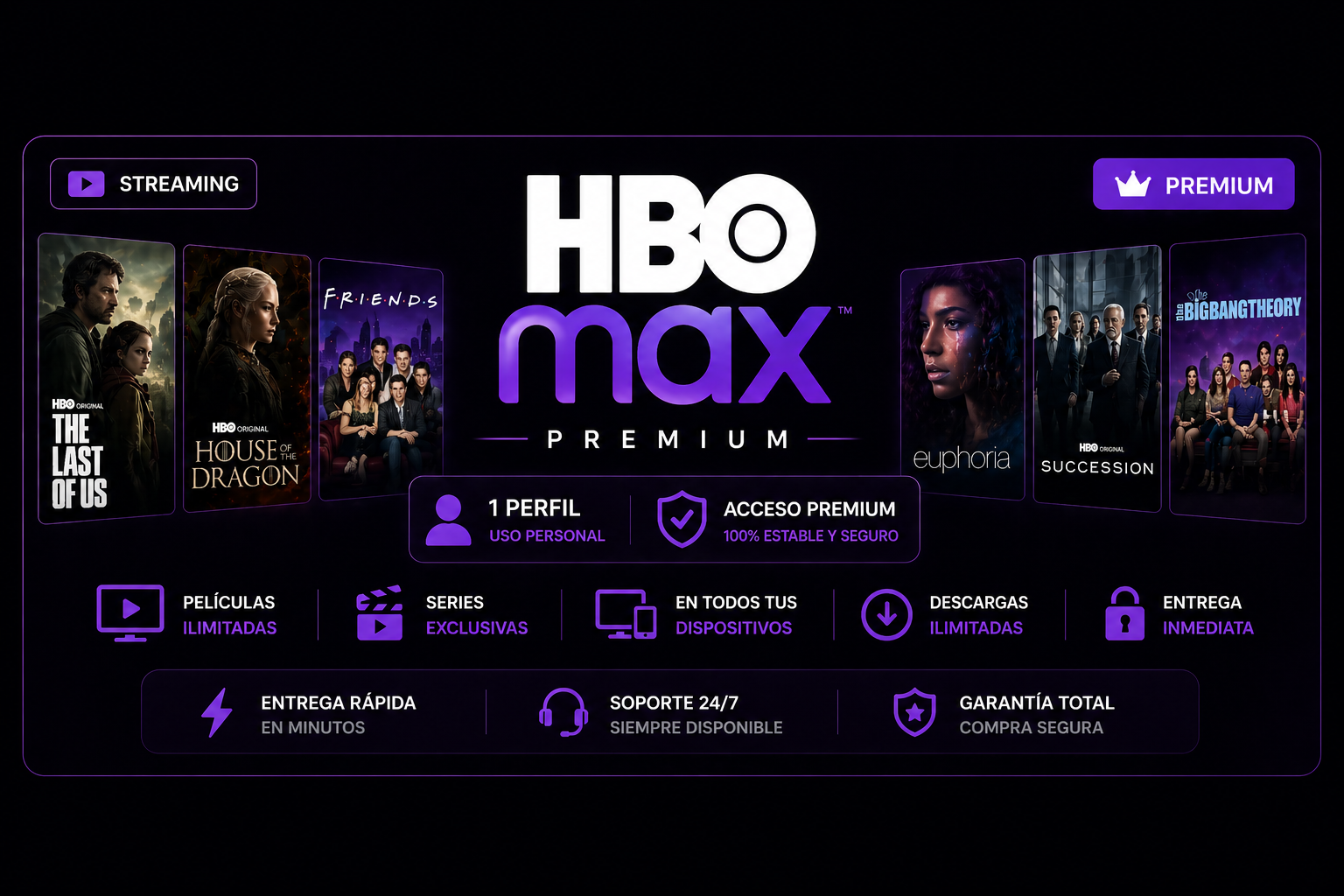 HBO MAX  — 1 perfil